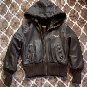Reversible brown baby phat jacket